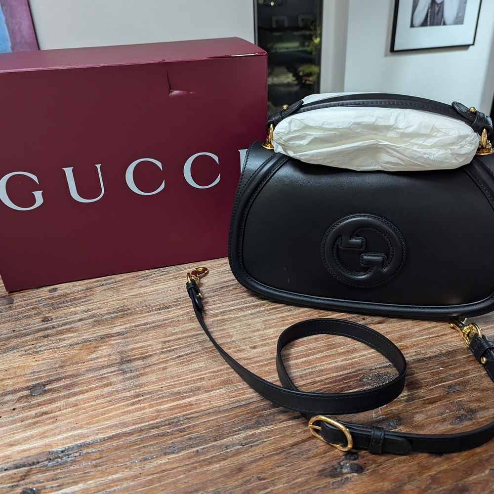 Gucci Medium Blondie Black Leather Bag